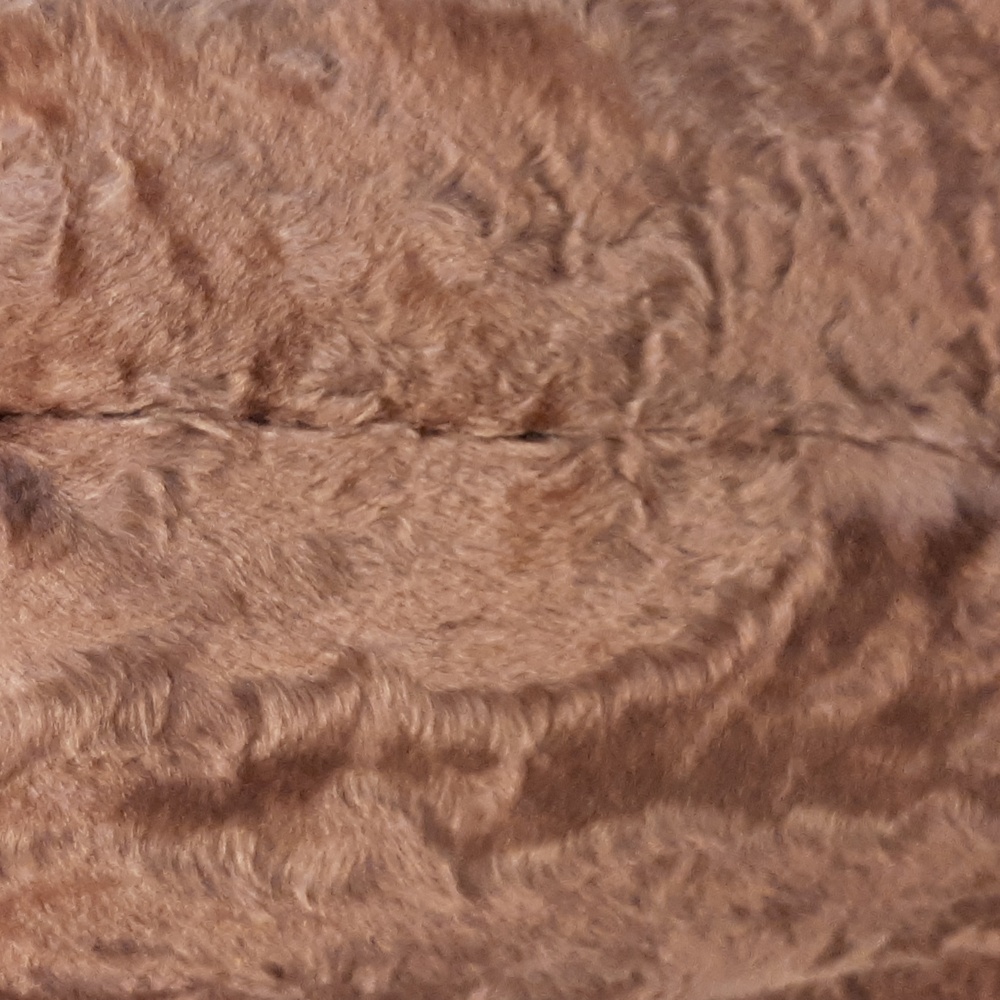 Luxurious Brown real broadtail lamb  Fur Coat with Red Belt Fits Small / - Picture 6 of 14